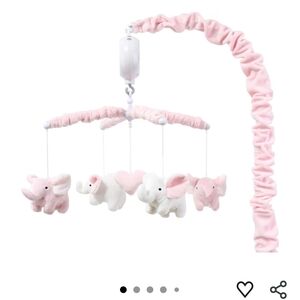 NW/oT 🌟 The Peanutshell Pink Elephant Nursery Mobile